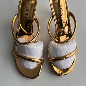 RIPIWQI Gold Women's Heels